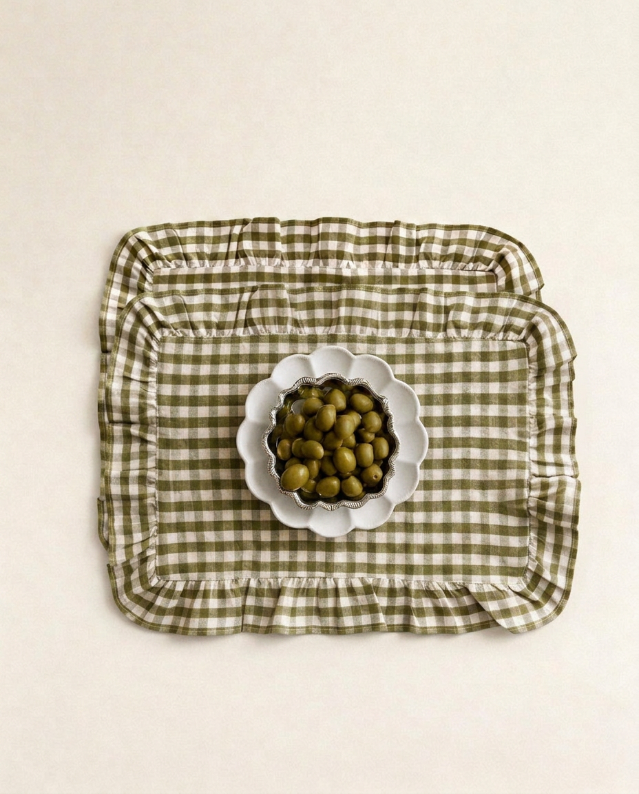 Set de table - Vichy - Vert