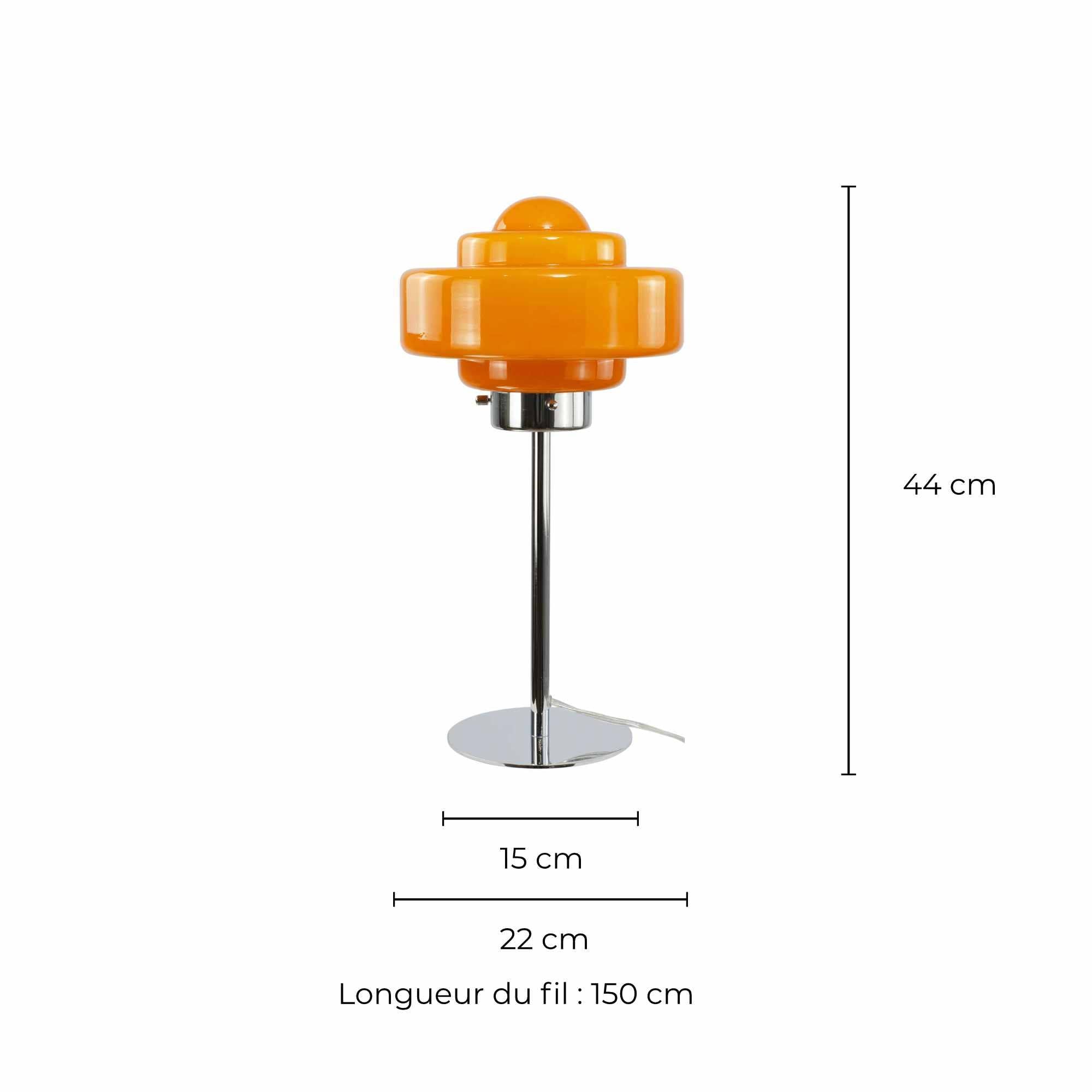 Lampe à poser en verre