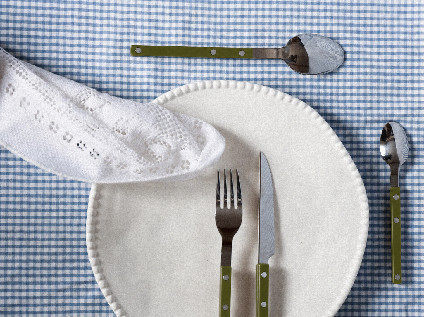 Set de 4 couverts - Kaki