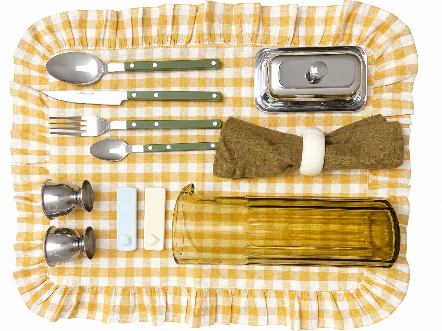 Set de table - Vichy - Jaune