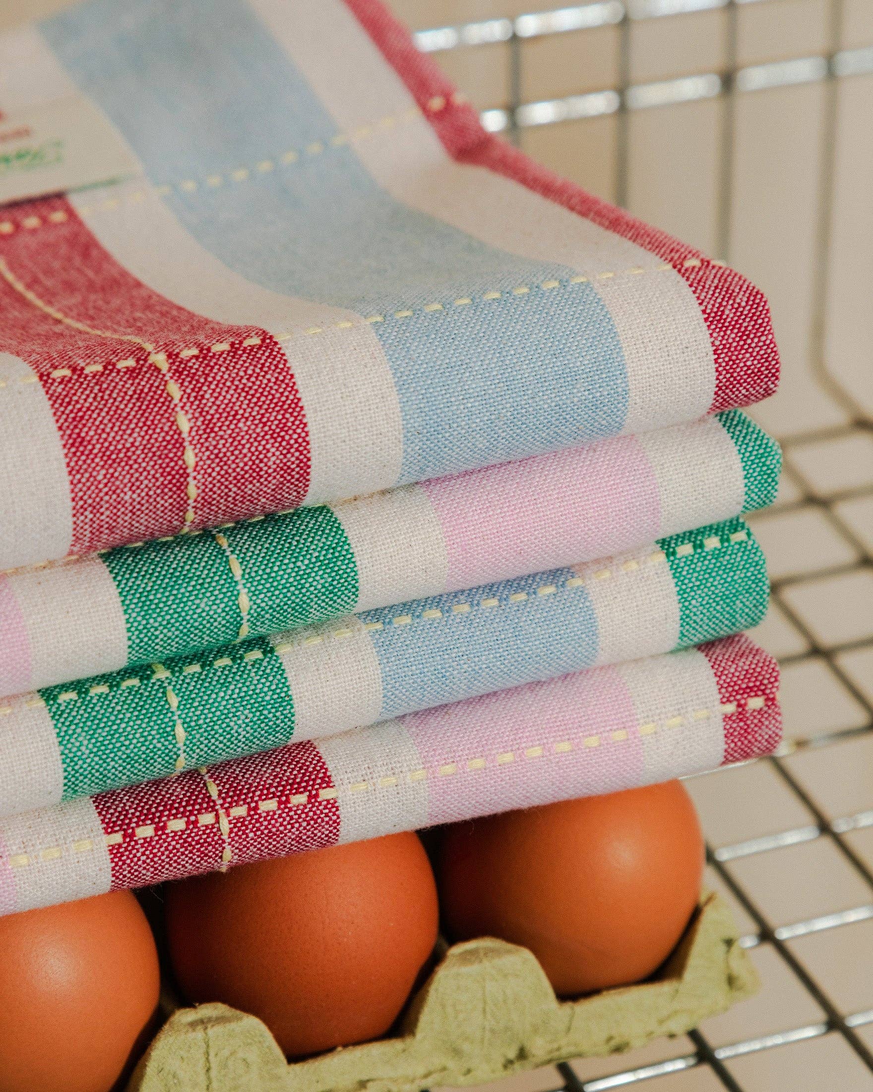 Torchon rayé (lot de 2)