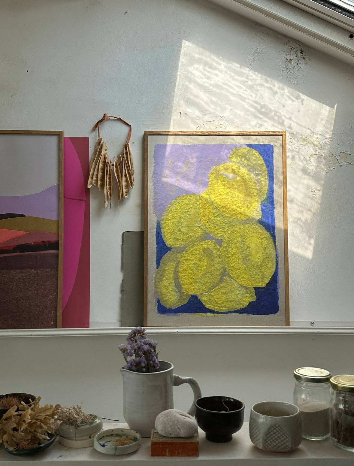 Affiche déco - Citrons à l'Indigo