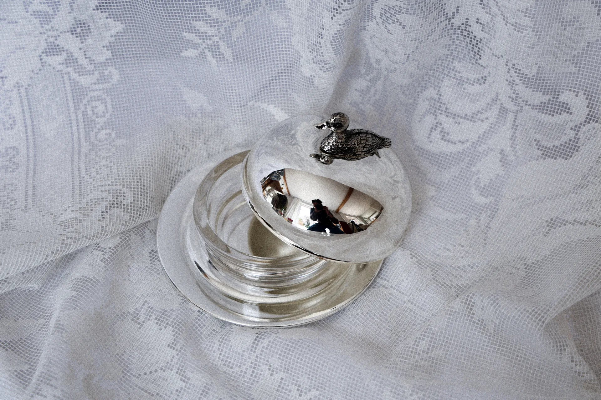 Beurrier Canard - Argent plaqué
