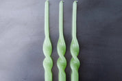 Bougies torsadées - Lot de 3