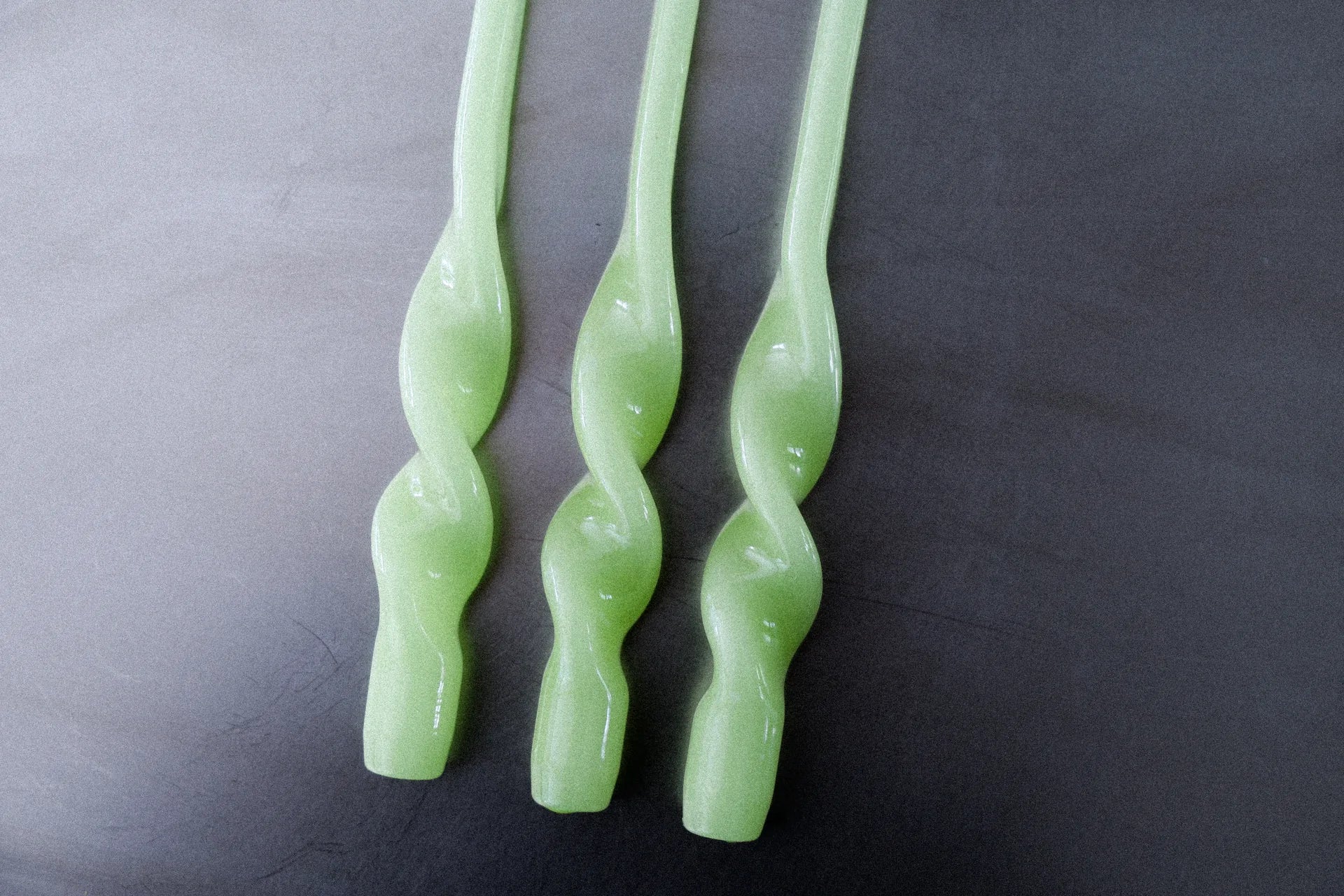 Bougies torsadées - Lot de 3